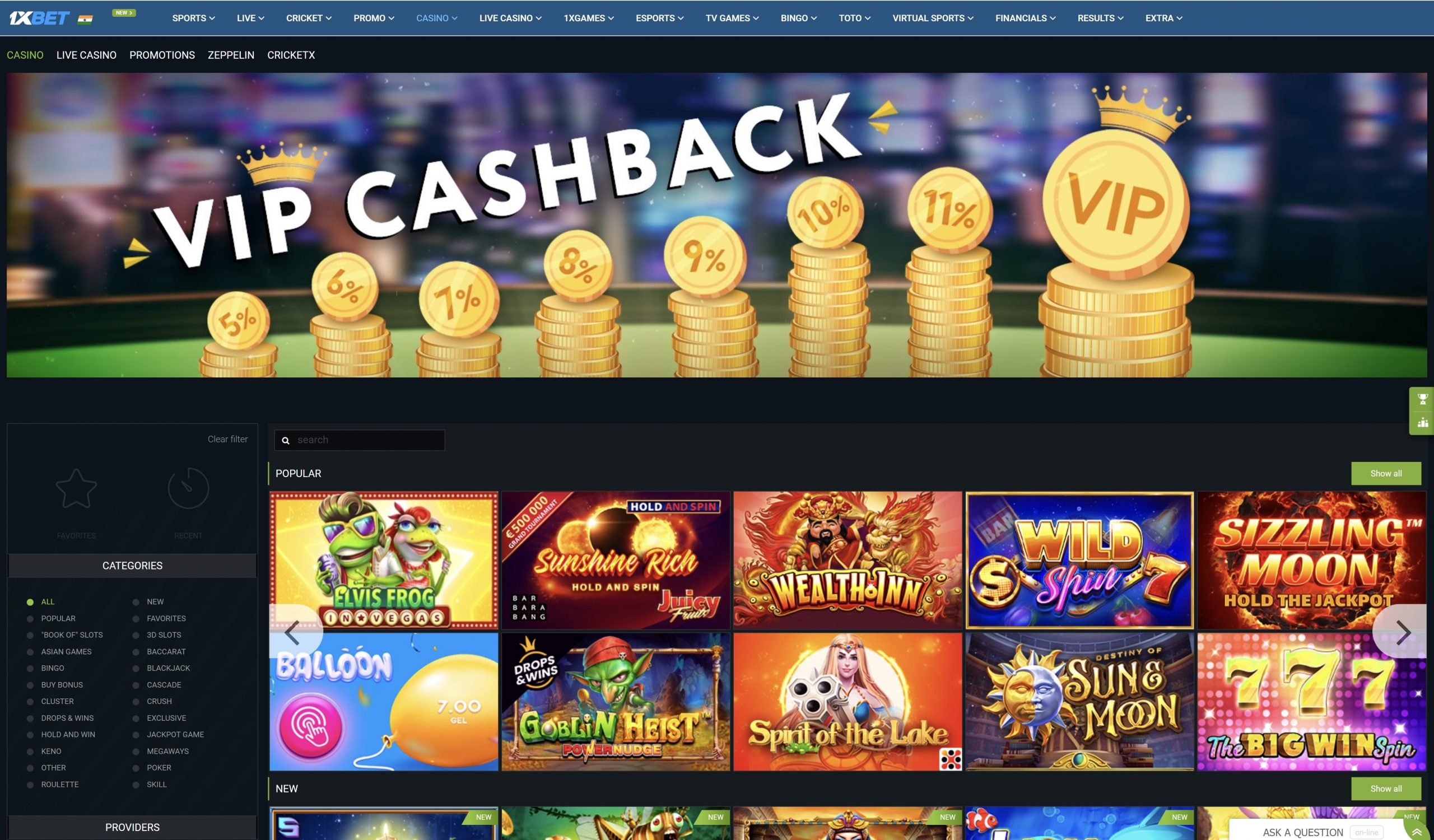 1xBet Casino Slots Review